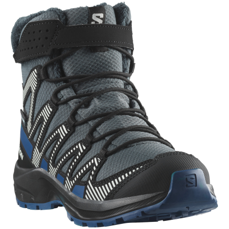 Încălțăminte de iarnă copii Salomon Xa Pro V8 Winter Waterproof albastru Turbulence / Black / Dark Blue