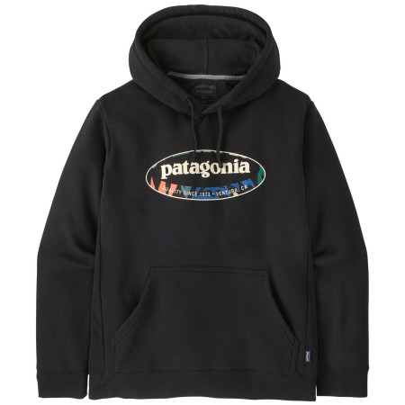 Hanorac bărbați Patagonia Men's '95 Oval Logo Uprisal Hoody negru Black: Kaleido
