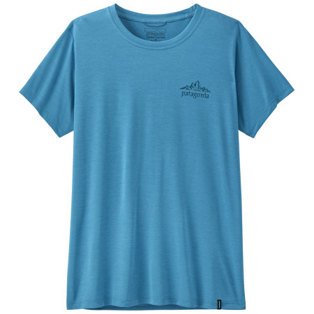Tricou femei Patagonia Women's Capilene Cool Daily Shirt - Cloud Crag albastru Shore Blue - Light Shore Blue X-Dye
