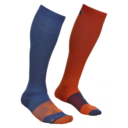 Șosete Ortovox Tour Compression Socks albastru/roșu
