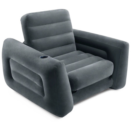 Fotoliu gonflabil Intex Pull-out Chair gri închis grey