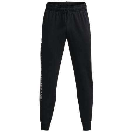 Pantaloni bărbați Under Armour Rival FLC Graphic Jogger negru