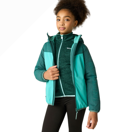 Geacă de iarnă copii Regatta Illuma Reflective Jacket Mediterranea/Turquoise