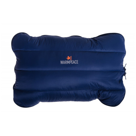 Pernuță de puf cu fermoar Warmpeace albastru