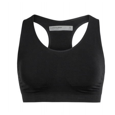 Podprsenka Icebreaker Wmns Anatomica Seamless Sport Bra negru