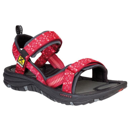 Sandale femei Source Gobi Triangles Red roșu triangles red