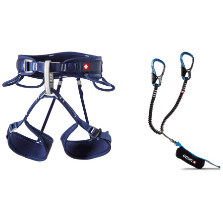 Set pentru Via Ferrata Ocún Via Ferrata Twist Tech Captur Pro Swivel Set albastru