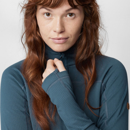 Hanorac femei Fjällräven Abisko Lite Fleece Half Zip W