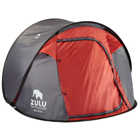 Cort automontabil Zulu Dome 3 Speedy gri/roșu