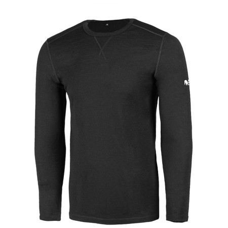 Tricou bărbați Zulu Merino 160 Long negru