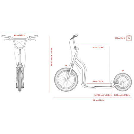 Trotinetă Yedoo City RunRu