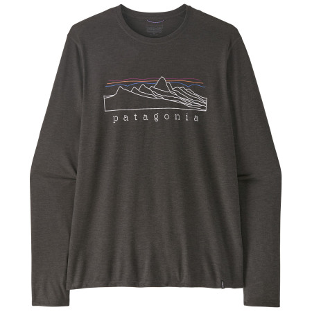 Tricou bărbați Patagonia M's L/S Cap Cool Daily Shirt - Stratapeaks negru Ink Black