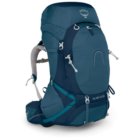 Rucsac femei Osprey Aura AG 65 albastru challenger blue