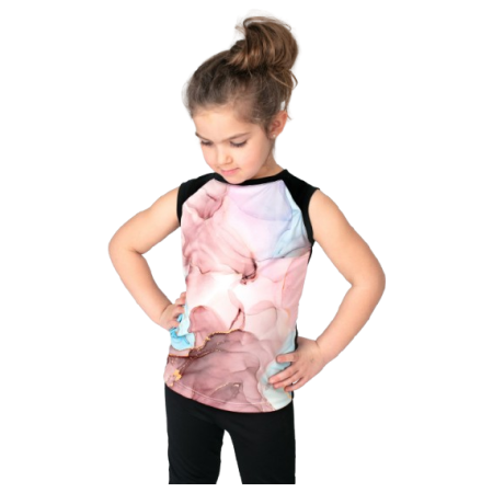 Maiou copii Drexiss Full Marble Coolmax roz/negru