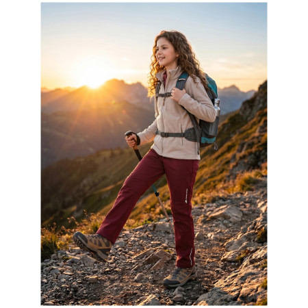 Pantaloni softshell copii Alpine Pro Zorto 2 Red