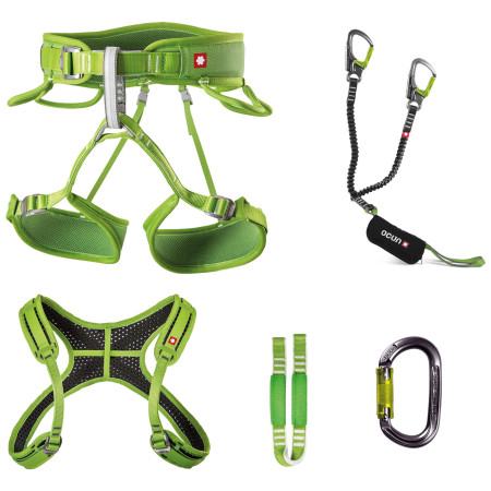 Set pentru Via Ferrata Ocún Via Ferrata Twist+Chest Set verde