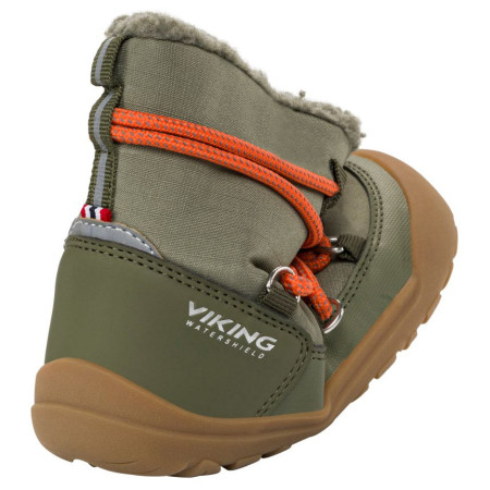 Încălțăminte de iarnă copii Viking Outdoor Footwear Birch Barefoot Warm WP Pull-on Olive
