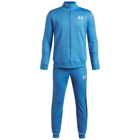 Trening Under Armour UA B Icon Knit Tracksuit Aegean Blue albastru Aegean Blue / / White
