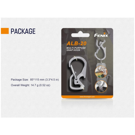 Carabinieră Fenix Carabinieră multifuncțională din titan Fenix ALB-20