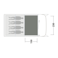 Covor pentru cort Outwell Cozy Carpet Monterey 4 Air