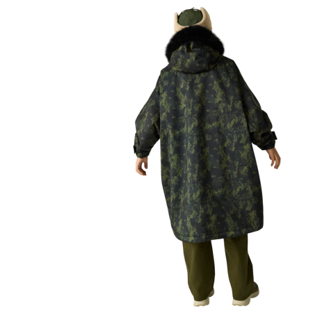 Geacă impermeabilă pentru copii Regatta Junior Waterproof Changing Robe Pro Bark Green