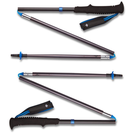 Bețe de trekking Black Diamond Distance Z Poles negru/albastru Pewter