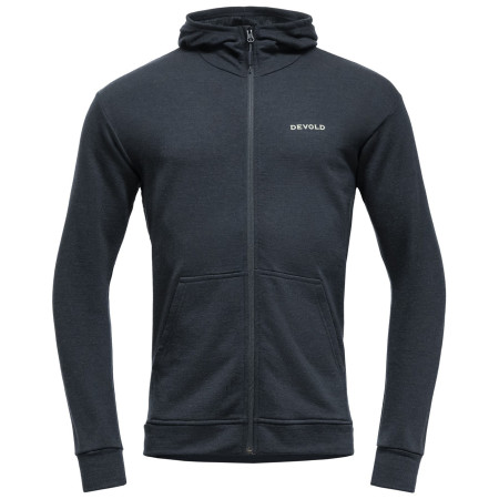 Hanorac funcțional bărbați Devold Everyday Zip Hoodie Man negru INK