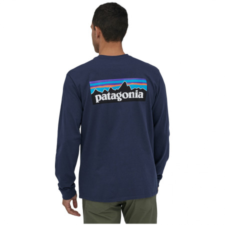 Tricou bărbați Patagonia P-6 Logo Responsibili Tee LS