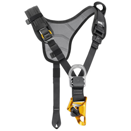 Ham de piept Petzl Top Croll negru Black, Yellow
