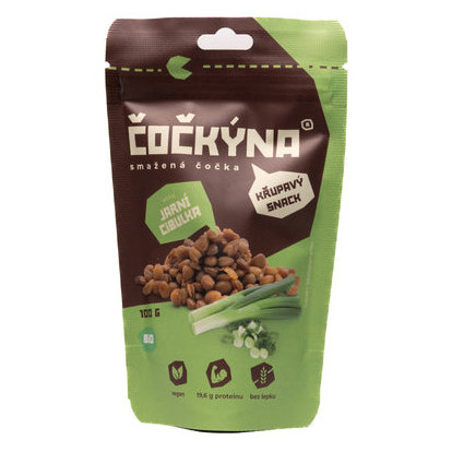 Mâncare pentru călătorii Čočkýna Linte prăjită cu ceapă verde BIO (100 g)
