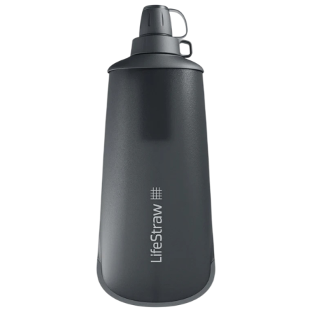 Sticlă cu filtru LifeStraw Peak Squeeze Bottle 1L negru Dark Grey