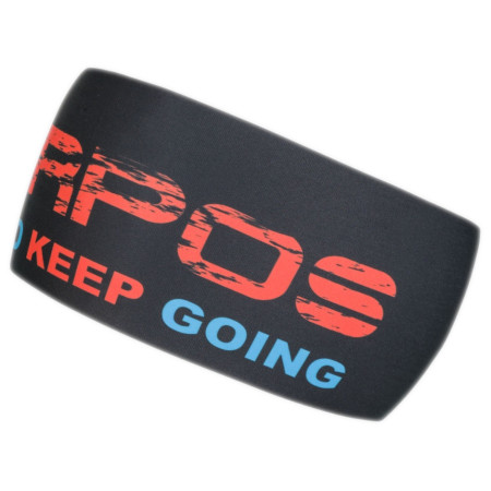 Bentiță Karpos Pelmetto Headband negru/roșu Black/Grenadine/Blue J.