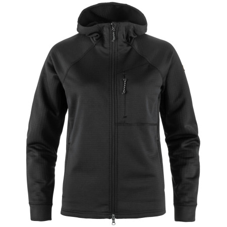 Geacă femei Fjällräven Abisko Grid Fleece Hoodie W negru Black