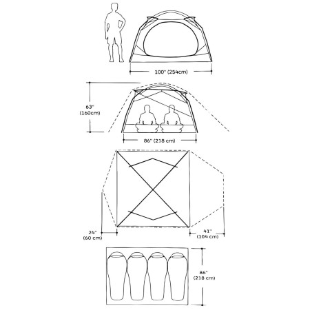 Cort turistic Marmot Limestone 4P