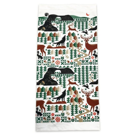 Fular circular České parky Wolfie alb