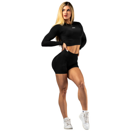 Top femei Nebbia Seamless Long Sleeve Crop Top Power