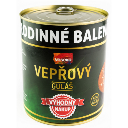 Conservă VESEKO Gulaș cehesc de porc 800 g