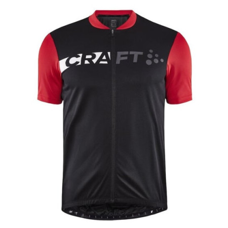 Tricou de ciclism bărbați Craft CORE Endur Logo negru/roșu Black