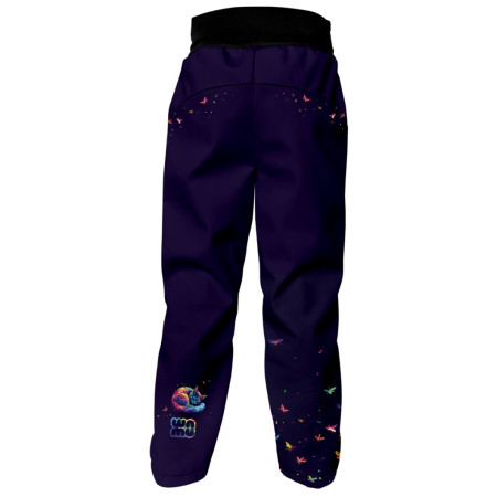 Pantaloni softshell copii WAMU Dark Purple