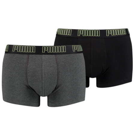 Boxeri bărbați Puma Basic Trunk 2P gri