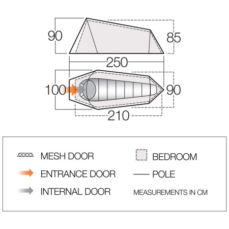Cort turistic Vango Soul 100