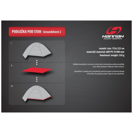 Folie sub cort Hannah Groundsheet 2