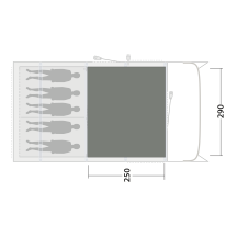 Covor pentru cort Outwell Cozy Carpet Colorado 5 Air