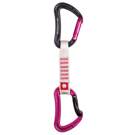 Set bulce echipate Ocún Raven QD Zoom PA 15/22 mm 12 cm 6-pack roz