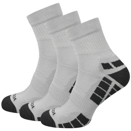 Șosete MOOA Silver Bamboo Mid 3-pack gri Grey/Grey