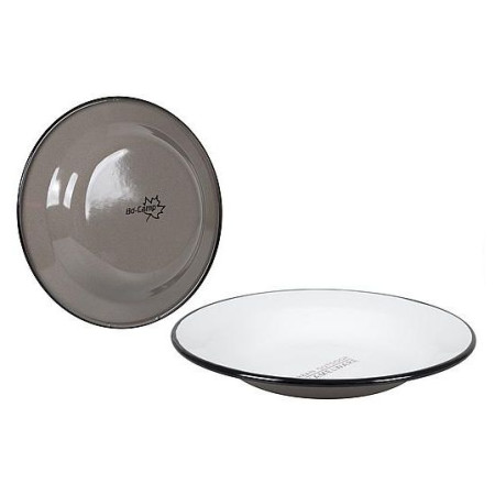 Farfurie adâncă Bo-Camp UO Enamel Campfire Plate Taupe