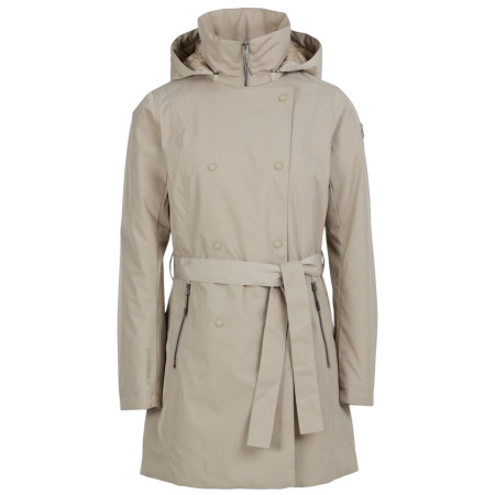 Geacă lungă de iarnă femei Fundango Charlotte Trenchcoat bej cashmere