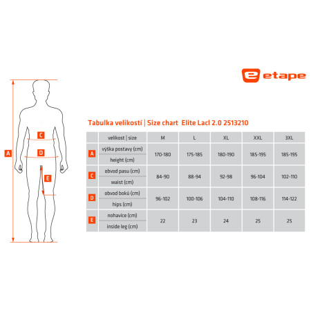 Pantaloni scurți de ciclism bărbați Etape Elite Lacl 2.0