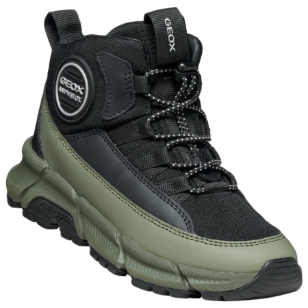 Încălțăminte de iarnă copii Geox J Flexyper Plus Boy negru/verde BLACK/MILITARY