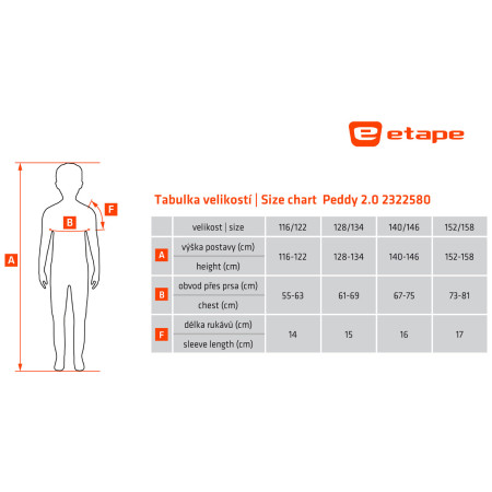 Tricou ciclism copii Etape Peddy 2.0